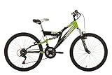 KS Cycling Kinderfahrrad Mountainbike Fully 24'' Zodiac grün-schwarz RH 38 cm