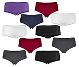 Fabio Farini - Damen Pantys Hipster mit und ohne Spitze 5/10/15/20 10er Pack Ohne Spitze 36