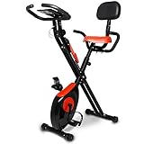 Miweba Sports Indoor Xycling X-Bike Fitnessbike - 3 Kg Schwungmasse - Pulsmessung - 8 Widerstandsstufen - App Funktion (Weiß Pink)