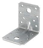 GAH-Alberts 334574 Schwerlast-Winkelverbinder mit Sicke | Handwerkerpack | sendzimirverzinkt | 70 x 70 x 55 mm | 50er Set