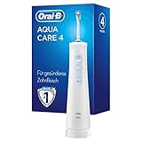 Oral-B AquaCare 4 Kabellose Munddusche für eine sanfte Reinigung & gesünderes Zahnfleisch, mit Oxyjet-Technologie, 4 Modi, weiß/blau