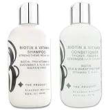 Biotin Vitamin Haarwuchs Shampoo & Conditioner SET- (hochwirksam) Biotin Shampoo + Conditioner Set für schnellstes Haarwachstum, Vitamine E, A und C (8.5oz)