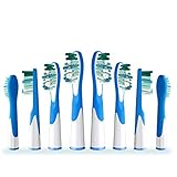 HISOPHIA Ersatz Aufsteckbürste, kompatibel mit Braun Oral B Sonic VITALITÄT (8 Stück)