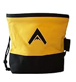 Atacama Chalk Bag | robuster Magnesiumbeutel z. Bouldern u. Klettern | Kalktasche f. Crossfit | großer Magnesiabeutel a. Canvas | staubdichter Kreidebeutel | Fleece Innenfutter