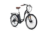Moma Bikes Unisex-Adult Ebike 26.2 Hydraulic Elektrische Fahrrad VAE zu promenieren, E-26.2, schwarz, Normal