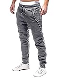 MODCHOK Herren Hosen Jogginghosen Sweatpants Freizeithosen Sporthose Trainninghose Jogger 4 Dunkelgrau 3XL