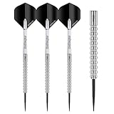 RED DRAGON Javelin Steel Dartpfeile 24 Gramm Profi Steeldarts Set, 3 x Steel Darts mit Flights und Schäfte