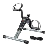 FITODO Mini Fahrrad Pedaltrainer für Arm- und Beintrainer Heimtrainer mit LCD-Monitor