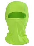 Panegy Unisex Multifunktion Sturmhaube Balaclava Outdoor Motorrad Gesichtshaube Kopfhaube Motorradmaske Fahrrad Maske Hellgrün 40 * 28cm