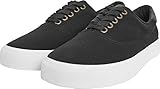 Urban Classics Unisex-Erwachsene Low with Laces Sneaker, Mehrfarbig (Blk/Wht), 43 EU