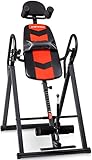 Sportstech Inversionsbank für Fitness und Rücken-Massage | Inversion Table Rücken- & Bauchtrainer für Zuhause | Heimtrainer klappbar bis 120 kg |Smart Trainer für Ihr Homeworkout Equipment |IT200
