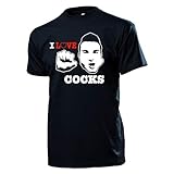 I Love Cocks Blowjob Blasen Gay Schwul Homo Penis Oralverkehr T Shirt #19703, Größe:XL, Farbe:Schwarz