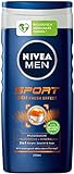 NIVEA MEN Sport Pflegedusche (250 ml), vitalisierendes und pflegendes Duschgel mit Mineralien, erfrischende Dusche für aktive Männer