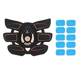 SM SunniMix EMS Trainer Smart Muscle Elektrostimulator Kit Gesäß Gerät Ausrüstung Frau Mann Kit Elektrostimulator Muskel-Bauchapparat für Bauch - 8 Pads