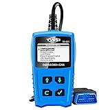 OBD2 Diagnosegerät Auto Diagnosewerkzeuge Tvird Universal Diagnose Scanner für alle Fahrzeuge ab 2000 mit OBD II Protokolle/standardem 16-pin OBD-II Schnittstelle/Batterietest （nicht für Dieselauto）