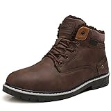 JIANYE Herren Winterschuhe Warm Gefüttert Winter Wanderschuhe Trekking Wanderstiefel rutschfest Outdoor Boots