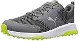 PUMA Herren 194542 Golfschuh, Quiet Shade Silver Limepunch, 43 EU