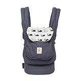 Ergobaby Babytrage Original Marine, 3-Positionen Ergonomische Babytragetasche Kindertrage, Baby Tragesystem von 5.5 bis 20kg, BCANMARINE, (5,5 - 15 kg)