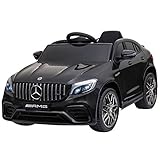 HOMCOM Kinderfahrzeug Elektroauto mit Fernbedienung MP3 Sicherheitsgurt 3–8 Jahre PP Schwarz 115 x 70 x 55 cm