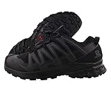 Salomon Herren XA PRO 3D V8, Leichte Schuhe für Trail Running und Wandern, Schwarz (Black/Black/Black),41 1/3 EU