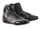 Alpinestars Motorradstiefel Faster-3 Rideknit Shoes Black Gray Red Yellow Neon Schwarz/Grau/Gelb Fluo 43 25103191315-43