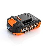 TACKLIFE 18V 2000mAh Li-lon Akku mit Batterie-Ladezustandsanzeige, Ersatzakku für TACKLIFE PMS01D Akku Schleifmaschine, RES003 Akku Säbelsäge - TK2020