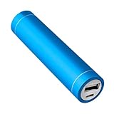 NINETEC Power Bank Akku 2600 mAh Ladegerät externer USB Akku für Smartphone Tablet Blau NT-003