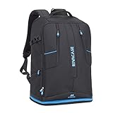 Rivacase 7890 Rucksack für Drohne und Laptop 16' - Tasche für Tablet, 40,6 cm , erweiterbar, Schultergurt, 2,25 kg, Schwarz, Blau