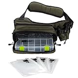 Zite Fishing Sling-Bag Umhängetasche Angeln - Angeltasche zum Umhängen & Spinnfischen - Bauchtasche mit Tackle-Box