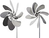 steel4you A1040 SKARAT Windrad-Set aus Edelstahl: Speedy20 (20cm Rotor) und Speedy28 (28cm Rotor) - Made in Germany