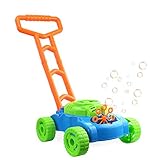 yummyfood Seifenblasen Rasenmäher, Bubble Machine Mit Musik Seifenblasenmaschine Spielzeug Zum Schieben Für Kinder Kinder