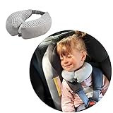 Baby Reisekissen/Nackenstütze/Kopfstütze mit Magneten befestigt, 1-2 JAHRE, Farbe: GREY