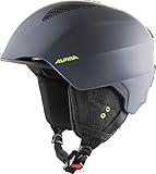 ALPINA GRAND Skihelm, Unisex – Erwachsene, charcoal-neon matt, 57-61
