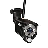 【3MP mit LED Strahler】 Tonton Full HD 3MP Funk Überwachungskamera mit LED Strahler WLAN IP Kamera, 30M IR Nachsicht mit Farbe PIR Sensor, Metallgehäuse, SD Kartenslot, Alternativ Arbeiten mit NVR Set
