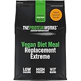 THE PROTEIN WORKS Veganer Diät Mahlzeitenersatz Extreme | 100% pflanzlich, erschwinglich, gesund, schnell, Mahlzeitersatz-Shake | Salted Caramel, 2000 g