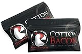 ORIGINAL Wick 'N' Vape Cotton Bacon V2 - Dampfer Watte E Zigarette Zubehör/Selbstwickler Watte - 2 Packungen-Sparset