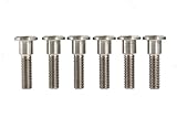 Motorradschraube aus Titan, M8 x 33 mm, für Suzuki GSXR, Bremslotor, 6 Stück (normales Titan)