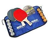 JOOLA Tischtennis-Set Family , 4 Tischtennisschläger + 10 Tischtennisbälle + Tasche