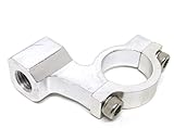 Universal Lenkerklemme Chrom Optik Spiegel Halter Befestigung Halterung CNC M10 Roller Motorrad Mofa Moped Mokick