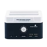 Tccmebius TCC-895U2ISC-DE USB 2.0 zu SATA IDE Dual-Bay HDD Festplatte Docking-Station mit Kartenleser und USB 2.0-Hub für 2.5 3.5 Zoll IDE SATA I/II/III HDD SSD
