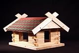Martinshof Rothenburg Diakoniewerk Vogelhaus Bausatz Herbstlaub Fichtenholz L45 B40 H28cm Schindeln 23.213'