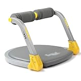 Bauchtrainer Bauchmaschine Multifunktionale Fitnessgeräte for Das Curling In Rückenlage Bauchbauchunterstützte Fettreduktion Und Taillenschönheitsmaschine (Color : Yellow, Size : 47.5 * 34.5 * 4.5cm)