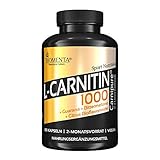 BIOMENTA L-Carnitin 1000 – mit 1.000 mg L-Carnitin (Carnipure) + Guarana + Bittermelone + Citrus Bioflavonoide – vegan - 180 L Carnitin Kapseln hochdosiert - 2 Monatskur