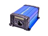 solartronics Spannungswandler FS600D 12V 600 Watt Reiner Sinus BLAU m. Display Inverter Wechselrichter