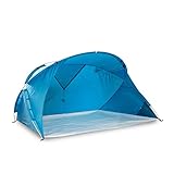 outdoorer große XXL Strandmuschel Santorin Air - großes Sonnenzelt, UV 80 Sonnenschutz, kleines Packmaß, windstabil, XXL Strandzelt mit Fenster