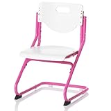 Kettler Chair Plus White Schreibtischstuhl Kinder – hochwertiger Kinderschreibtischstuhl MADE IN GERMANY – ergonomisch & höhenverstellbar – Freischwinger, der mitwächst – weiß & pink