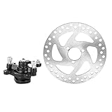 Bremsscheibe Roller, Aluminiumlegierung Mini Scooter Hinterrad Scheibenbremse Set Bremsscheibe + Bremssattel für Rotoren