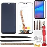 YHX-OU 5.84' für Huawei P20 Lite NE-TL00, ANE-LX1-3, ANE-LX2J, ANE-AL00, ANE-L23, ANE-L22, ANE-L21, HWV32 / Huawei Nova 3e LCD Display Touchscreen Ersatz Bildschirm mit Werkzeug+ Schutzfolie (Schwarz)