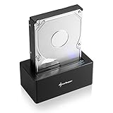 Sharkoon Sata QuickPort USB 3.1 Type C Dockingstation (für 2,5 oder 3,5 Zoll Festplatten (HDD/SSD) Max. Übertragungsrate 10 Gbit/s)