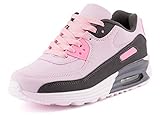 Fusskleidung Unisex Damen Herren Sportschuhe Übergrößen Laufschuhe Turnschuhe Neon Sneaker Schuhe Grau Rosa EU 40